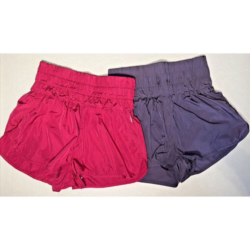 LOT of 2 Free People Shorts FP Movement The Way Home Medium Pink Purple